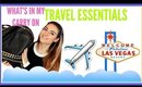 What's In my Carry On | My TRAVEL ESSENTIALS