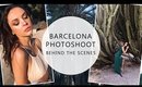 Barcelona Fashion Photoshoot BEHIND THE SCENES - Outdoor Lookbook - Makeup & Hair by Kristiana Zaula