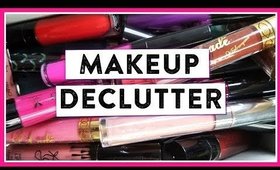 MAKEUP DECLUTTER (PART 2) LIPSTICKS, LASHES, & MISC.