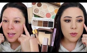 TESTING NEW MAKEUP 2020! ELF COSMETICS, DOMINIQUE COSMETICS LATTE 2, FARSALI LIQUID POWDER
