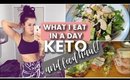 WHAT I EAT IN A DAY ON KETO | KETO GROCERY HAUL 🥗🍳