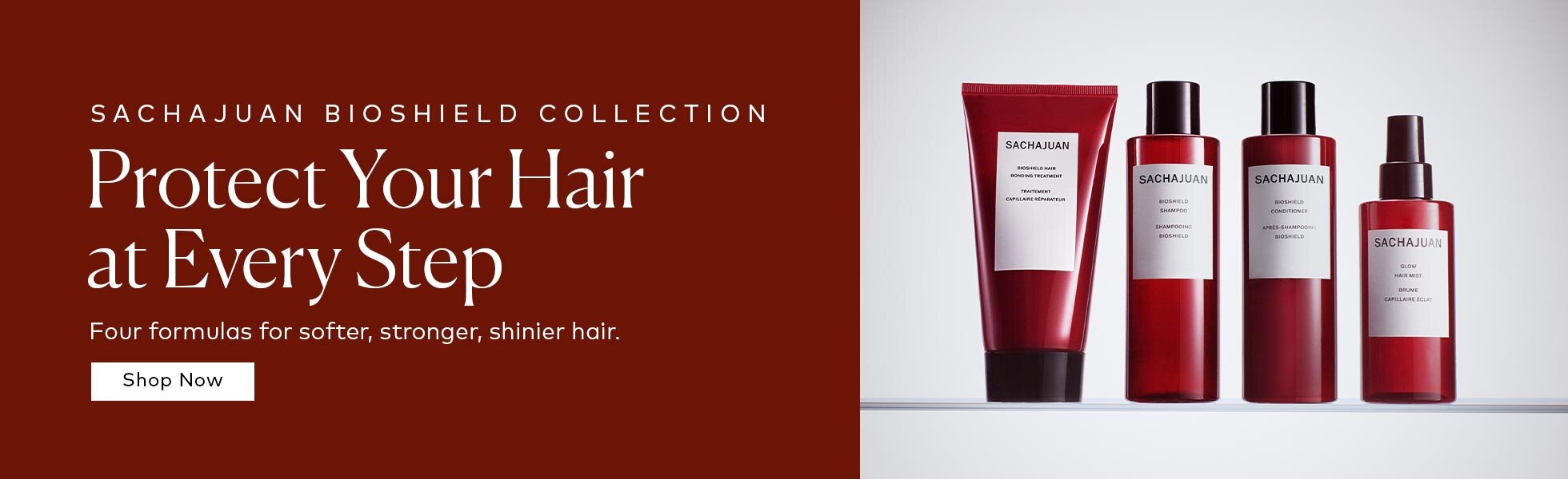 Protect your hair from the damaging effects of hard water with a new four-piece collection designed to cleanse, condition, strengthen, and boost shine. Shop the SACHAJUAN Bioshield Collection on Beautylish.com