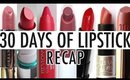 30 Days of Lipstick Challenge | RECAP & FINAL THOUGHTS