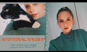 AUTUMNAL MAKEUP + CHATS: NEW CAT + VLOGTOBER | sunbeamsjess