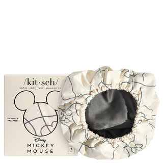 Kitsch Kitsch & Mickey and Minnie Satin Lined Flexi Shower Cap Mickey Maze