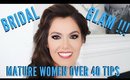 Bridal Wedding Day Glam Makeup and Hair for Women over 40 by Mathias4Makeup