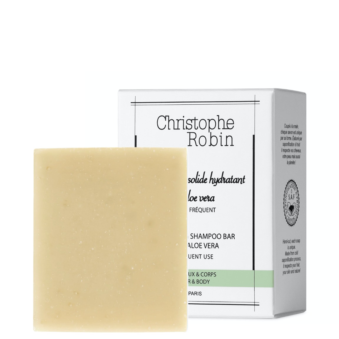 Christophe Robin Hydrating Shampoo Bar with Aloe Vera alternative view 1.