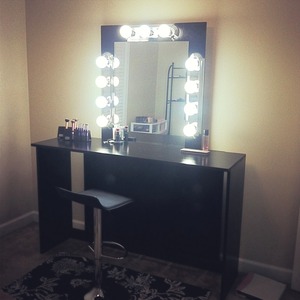 Lighted vanity made by me 