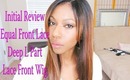 Initial Review: Equal Lace Front Deep L Part Lace Front Wig: Yuliya