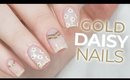 Gold Daisy Nails | NailsByErin
