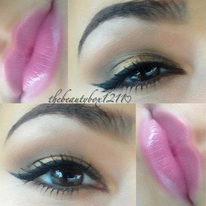Maybelline Oh la lilac on the lips and Mac amber lights + Naked basics palette on the eyes 