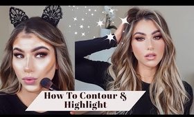 How to Contour and Highlight Face! | Easy Makeup Tutorial for Beginners!
