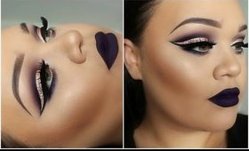 Dramatic Cut Crease & Dark Matte Lips | Makeupwithjah