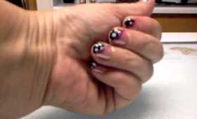 My finished look of my ook black white poke a dots