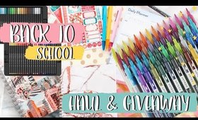 Back to School Haul Essentials & GIVEAWAY [Roxy James] #backtoschool #haul #schoolsupplies #arteza