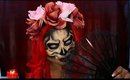 Half Skull Make up tutorial - Queenii Rozenblad