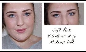 Valentines Day Natural Soft Pink Makeup | Pastel Beth