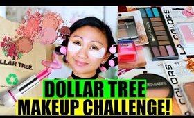 💵 DOLLAR TREE MAKEUP CHALLENGE! 😀