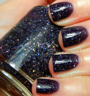 Beautiful inky jelly packed full of Twinkling Silver glitter in varying sizes. 