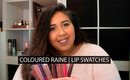 COLOURED RAINE LIP SWATCH & COLLECTION | REDBEDROOMMAKEUP