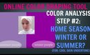 Self Color Analysis Step #2 For Cool Skin Undertone: Best Colors in the Winter or Summer Palettes?