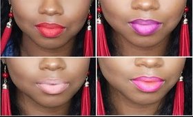 Smashbox Be Legendary Triple Tone Lipstick | Ombre Lipasticks Swatches and First impressions