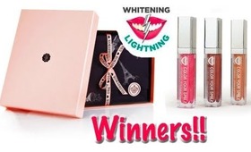 Whitening Lightning & GlossyBox Giveaway Winners!! :)