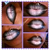 Black & White Ombré Lips