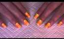 Halloween Candy Corn  Nail Tutorial (Gradient Nails with Crackle Overcoat)