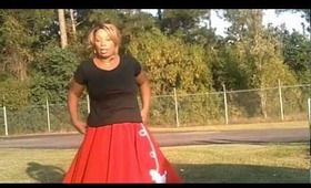 My new outfit my costume 50s poodle skirt in HD