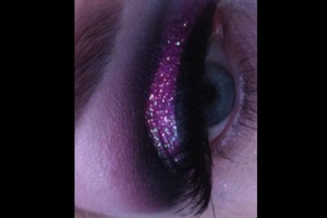 Smoked out purple glitter!! 