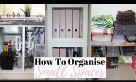 HOW TO ORGANISE SMALL AND AWKWARD SPACES IN THE HOME