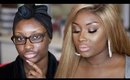 Get Ready with Me | Neutral Glitter Glam | Makeupd0ll