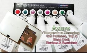 Azure Gel Polishes Review/Demo | Temperature Changing Magic | PrettyThingsRock