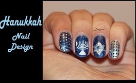 Hanukkah Nail Design