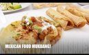 Mexican Food Mukbang/Eating Show ! Tacos, Chicharrones, Cheese Flautas & Beer