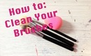 How To Get Squeaky Clean Brushes! | Brushes + Beauty Blender ♡