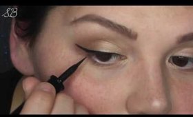 Double-Winged Liner Makeup Look