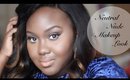 Neutral Nude Makeup Look with 3 Lip Options: Chanel Boateng