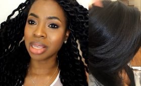 Braids/Twists Take Down: The AFTERMATH | Silk Out Treatment