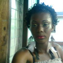 Gold eyes red lips