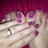 Summer/Pink Leopard Nail Art