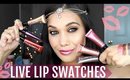 Loreal Infallible MATTE Metallic Lip Paints LIVE SWATCHES! Trying Each Shade On