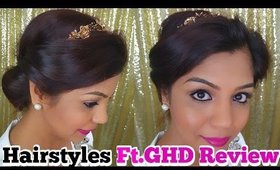 Easy Hairstyles Ft. GHD V Gold styler Review | SuperPrincessjo