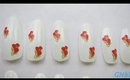 GNbL- Mother's Day Roses Nail Art with Waterslide Paper