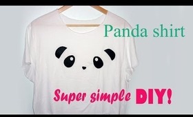 Super simple DIY - cute panda shirt!