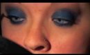 Blue and green make-up