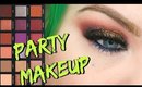 Glitter Party Holiday Makeup Tutorial Huda Beauty Desert Dusk Palette | VINTAGEORTACKY