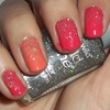 Summery Neon Glitter Gradient Nails