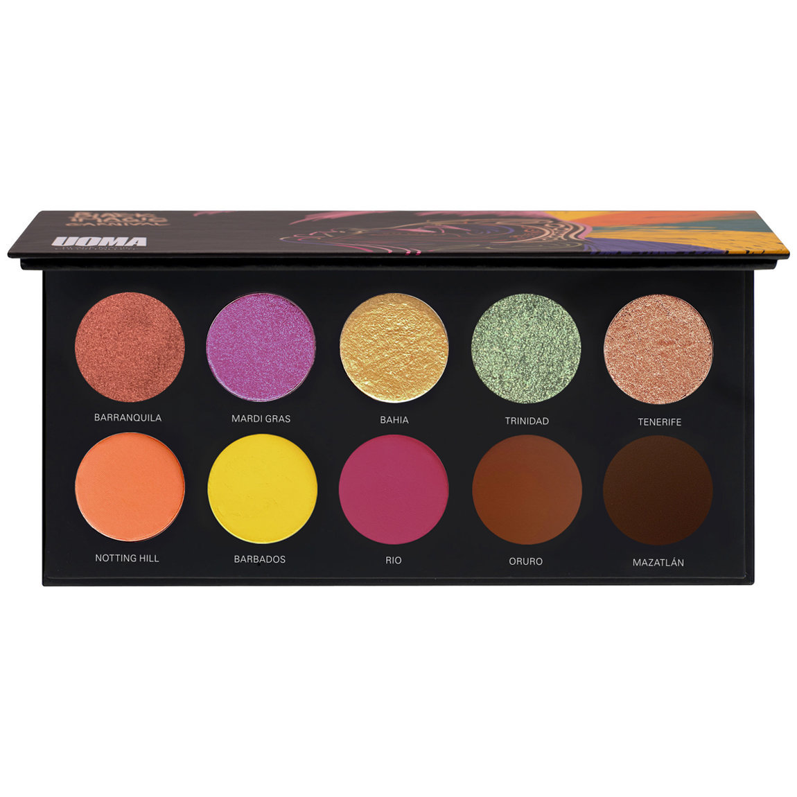 UOMA Beauty Black Magic Palette Carnival alternative view 1 - product swatch.
